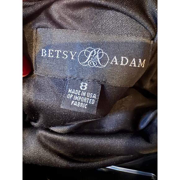 Betsy & Adam Women's One-Shoulder Black Gown - Size 8 - Picture 6 of 6